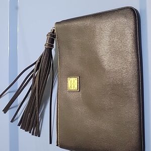 Dooney and Bourke saffiano black clutch